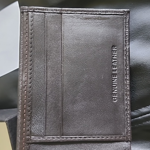 NIB Mens BI-FOLD Wallet-Brown - Picture 6 of 8